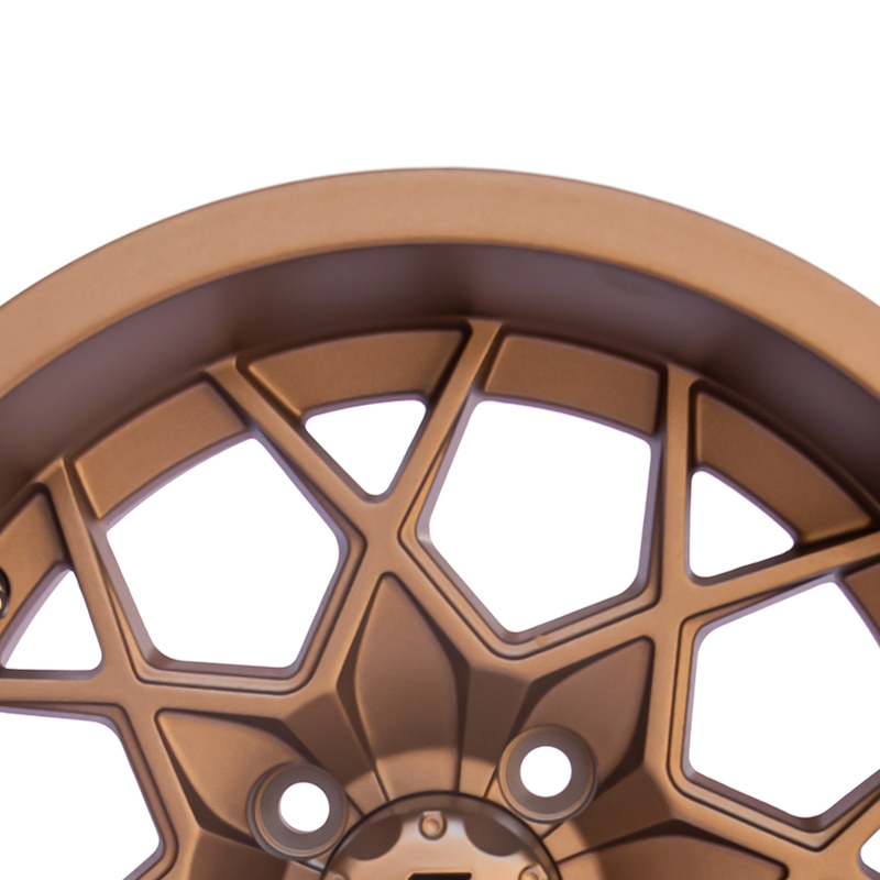12 / El aluminio de bronce del carro de golf de 14 pulgadas rueda PCD del modelo -25 Y 101,6 del perno 4X4