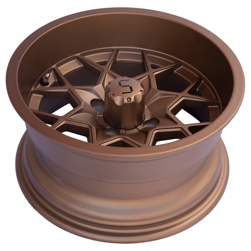 12 / El aluminio de bronce del carro de golf de 14 pulgadas rueda PCD del modelo -25 Y 101,6 del perno 4X4