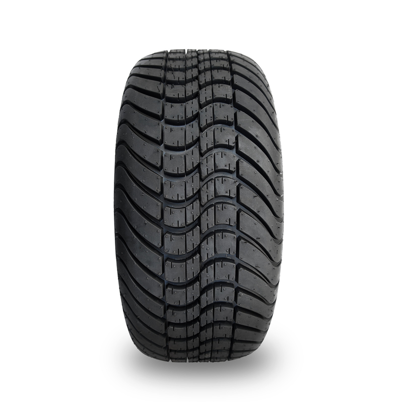 Rueda trabajada a máquina del carro de golf del negro brillante y cansar el sistema combinado de DOT Tyres 4 del perfil bajo 215/35-12