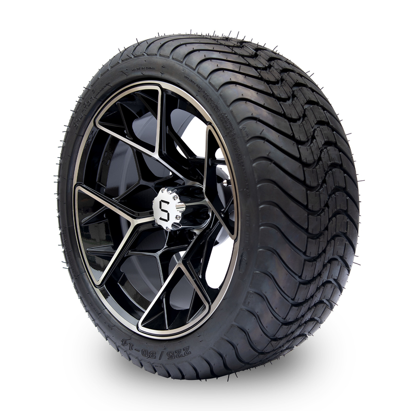 Las ruedas del carrito de golf Shu-Ran y los neumáticos 225/30-14 13 kg DOT aprobado