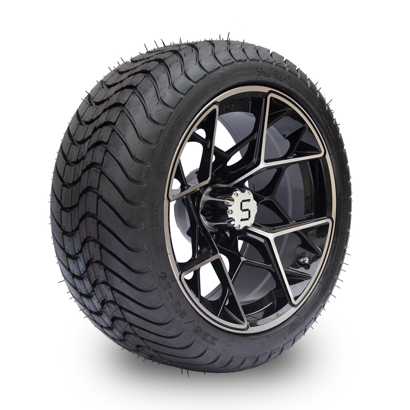 Las ruedas del carrito de golf Shu-Ran y los neumáticos 225/30-14 13 kg DOT aprobado