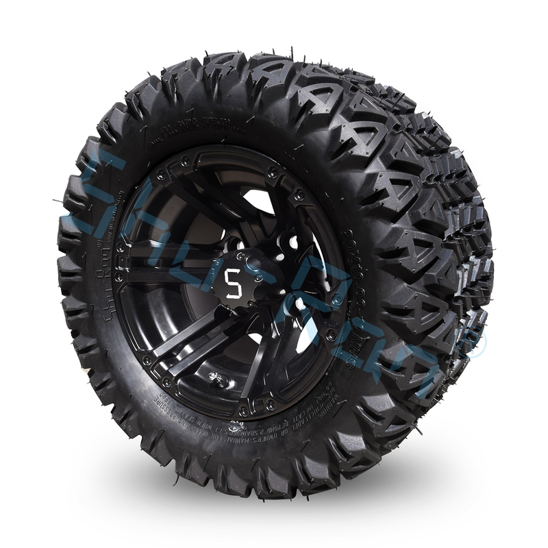 20*10-10 All Terrain Golf Cart neumáticos y ruedas de aleación de aluminio 10 pulgadas 4 PLY sin tubo