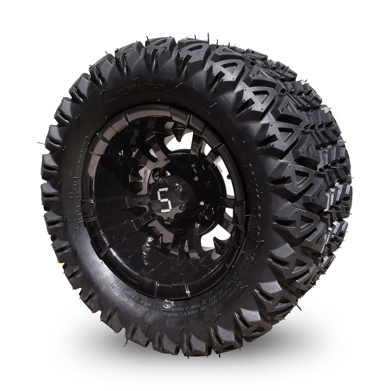 10 pulgadas de carrito de golf rueda y neumático combo 20 × 10-10 ATV Mecánica / Brillante Negro
