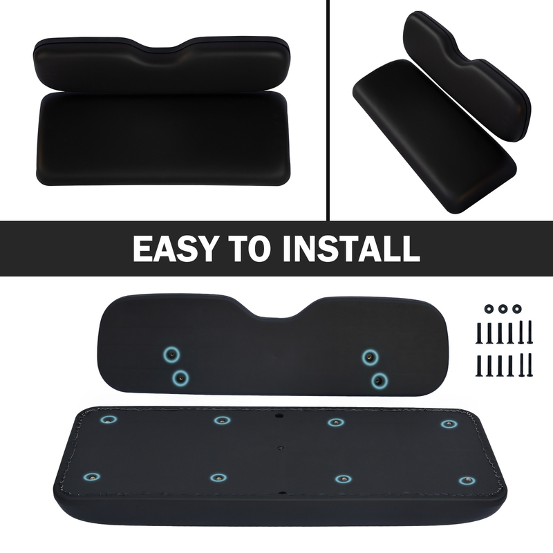 ShuRan Universal Golf Cart Colchones de reemplazo del asiento trasero para EZGO/Club Car/Yamaha