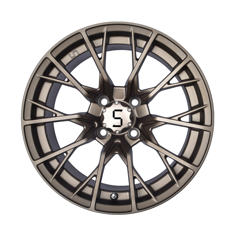 Gunmetal 14 pulgadas de carrito de golf ruedas y neumáticos 4/101.6 Bolt Shuran New Starshine-419