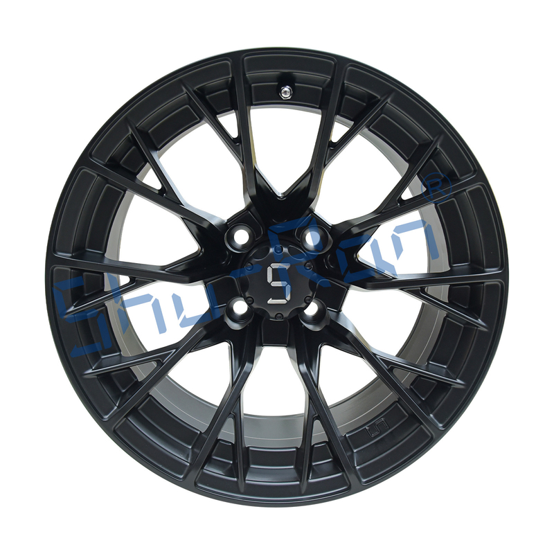 Shuran Nuevo 14 'Rims Matte Negro de Aluminio Carro de Golf Rueda 14x7 Universal 4 Bolt Patrón