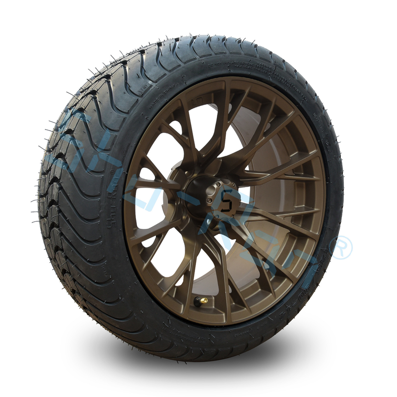 Ruedas de bronce personalizadas de 14' 225/30-14 Street DOT Aprobado Pruebas para Golf Cart ATV