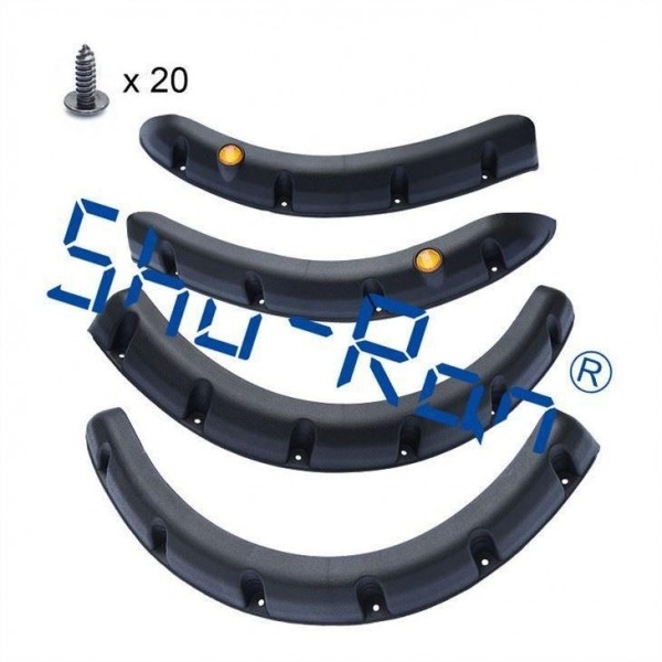 Parte posterior y Front Fender Flares For Yamaha negros, sistema del carro de golf de 4