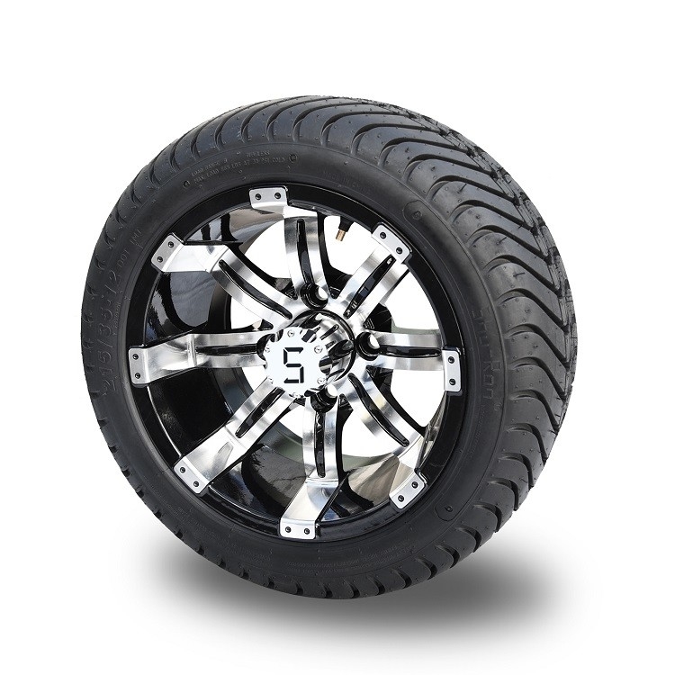 Carro de golf rueda de la aleación de aluminio de 12 pulgadas con 215/35-12 DOT Street Tire