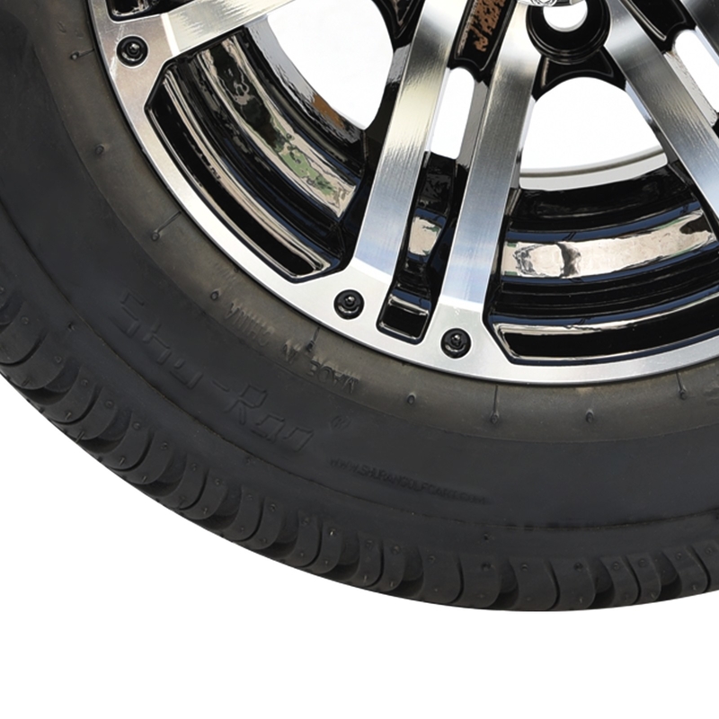 Rueda del carro de golf de 10 pulgadas y perno de la compensación 4x4 de 205/50-10 DOT Street Tire Combo -25 (101.6m m)