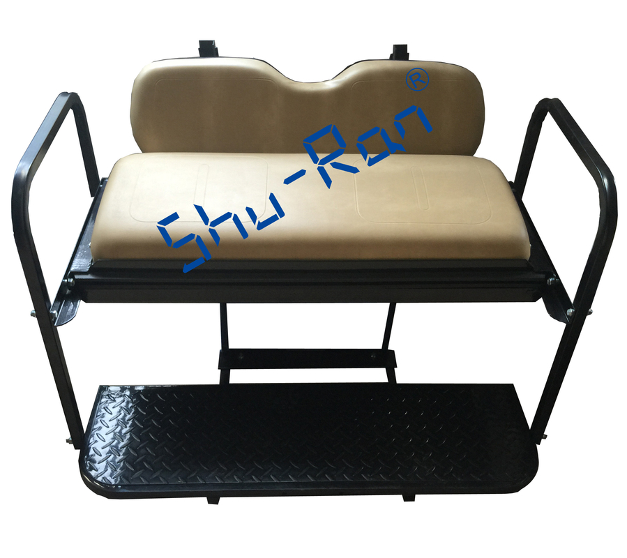 Parte posterior Flip Folding Back Seat Kit - fábrica Tan Cushions del carro de golf de EZGO TXT