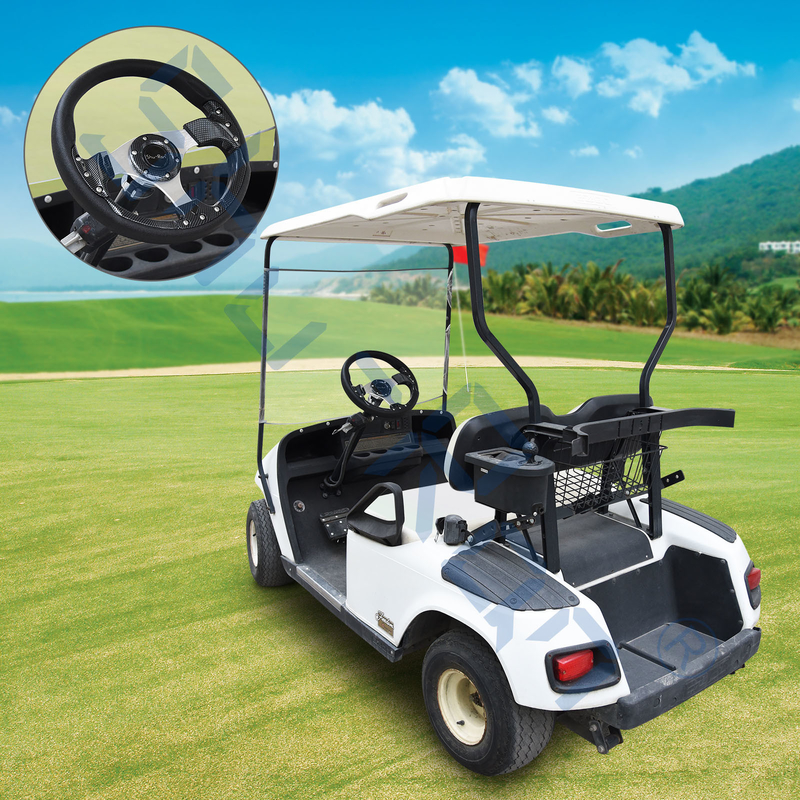 Carro de golf que compite con el volante de la fibra de carbono para el coche del club, EZGO, y Yamaha