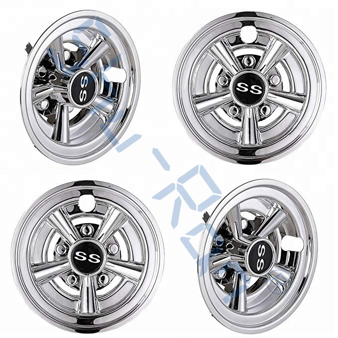 Casquillos de eje de las cubiertas de rueda de los SS del carro de golf para la mayoría de los carros de golf 8 pulgadas