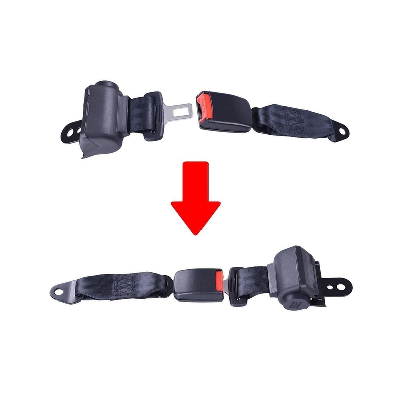 El carro de golf retractable de 2 universales seguridad cinturón el soporte Kit Compatible con el coche del club de EZGO Yamaha