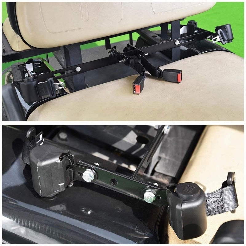 El carro de golf retractable de 2 universales seguridad cinturón el soporte Kit Compatible con el coche del club de EZGO Yamaha